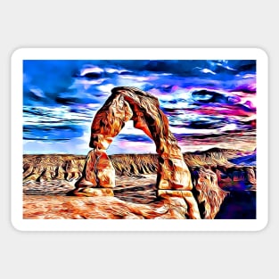 Arches National Park Utah Delicate Arch Landscape Sticker